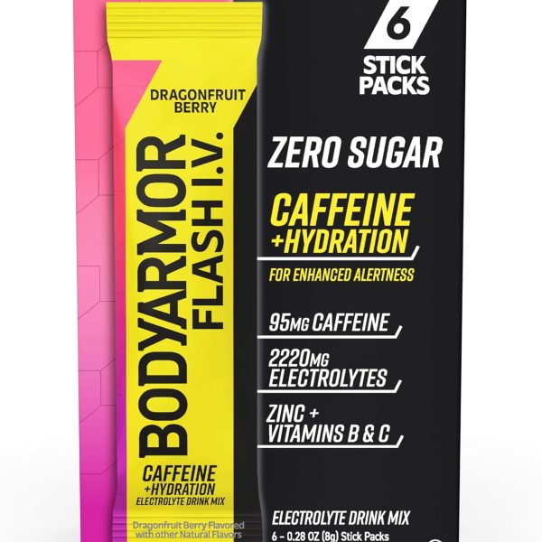BODYARMOR Caffeinated Flash I.V. Electrolyte Packets