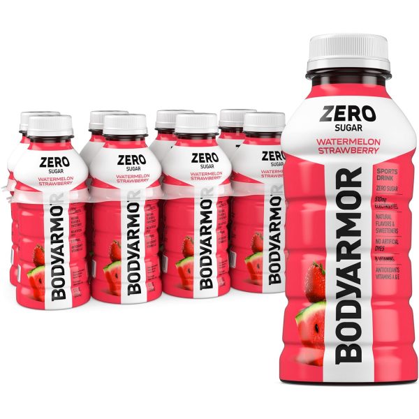 BODYARMOR ZERO Sugar Watermelon Strawberry.