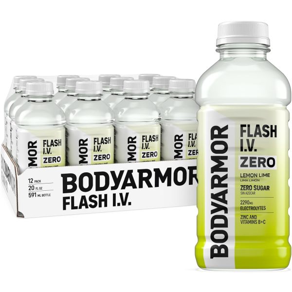 BODYARMOR Flash I.V. Zero Sugar Electrolyte Beverage.